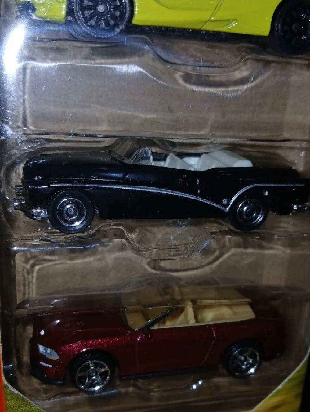 Matchbox MBX Convertible Cruisers 5-Pack — Teal, Cream, Lime, Black, Maroon